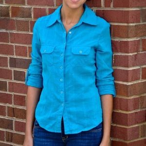 Kirra blue button down shirt